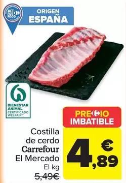 carrefour - Costilla De Cerdo El Mercado