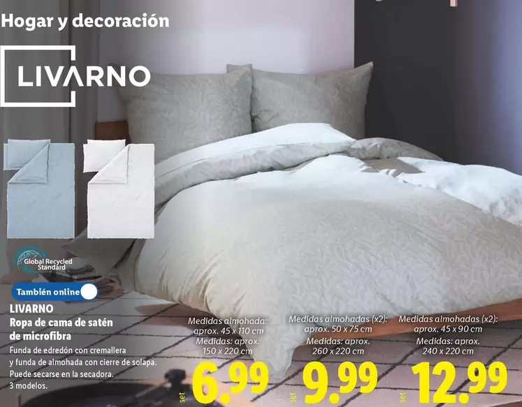 Livarno - Ropa De Cama De Satten De Microfibra