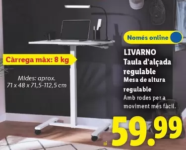 Livarno - Taula D'alcada Regulable