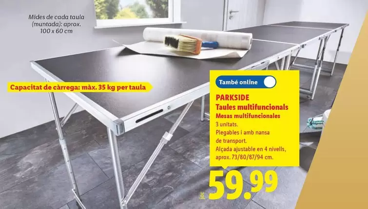 Parkside - Taulas Multifuncionais