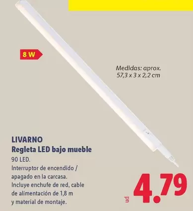 Livarno - Regleta LED Bajo Mueble