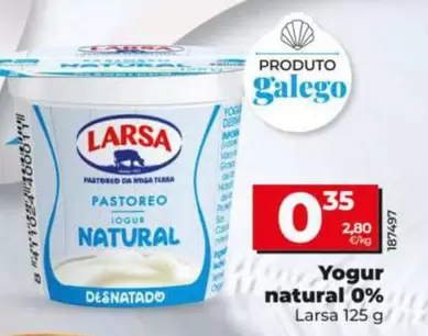 Larsa - Yogur Natural 0%