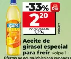Koipe - Aceite De Girasol Especial Para Freír