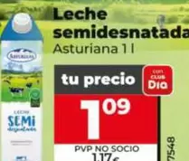 Asturiana - Leche Semidesnatada