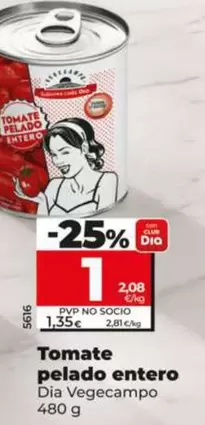 Dia Vegecampo - Tomate Pelado Entero