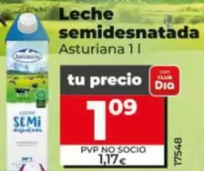 Asturiana - Leche Semidesnatada