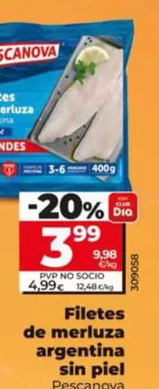 Pescanova - Filetes De Merluza Argentina Sin Piel