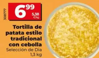 Seleccion De Dia - Tortilla De Patata Estilo Tradicional Con Cebolla