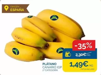 origen - Plátano Canario Igp
