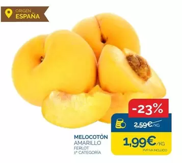 origen - Melocoton Amarillo Ferroto