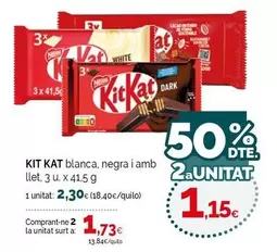 Nestlé - Kit Kat Blanca, Negra I Amb Llet