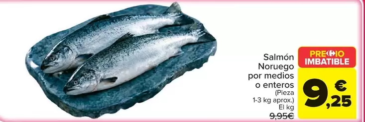 Salmón Noruego Por Medios O Enteros