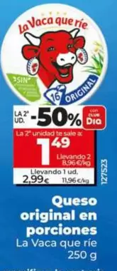 La Vaca Que Ríe - Queso Original En Porciones