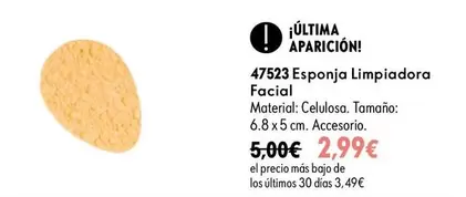 Última - 47523 Esponja Limpiadora Facial