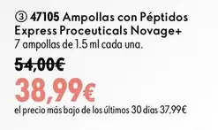 Express - 47105 Ampollas Con Peptidos Proceuticals Novage+