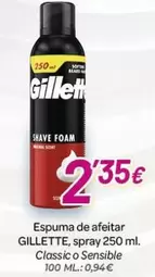 Gillette - Espuma De Afeitar Spray