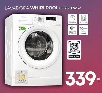 Whirlpool - Lavadora Ffs8258wsp