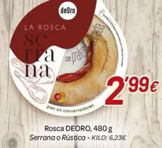 Deoro - Rosca Serrana O Rústica