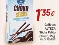 Alteza - Galletas Sticks Palito Choco