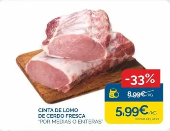 Cinta De Lomo De Cerdo Fresca