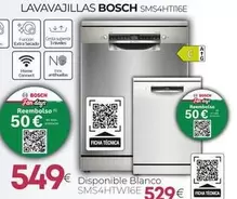 Bosch - Lavavajillas Sms4htt16e