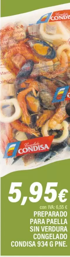 Condis - Preparado Para Paella Sin Verdura Congelado