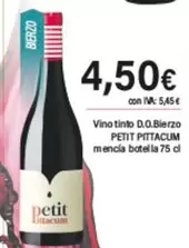 pittacum - Vino Tinto D.o. Bierzo Mencia Botella