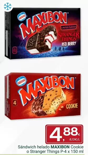 Maxibon - Sandwich Helado O Stranger Things