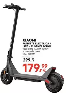 Xiaomi - Patinete Eléctrica 4 Lite-2ªGeneración
