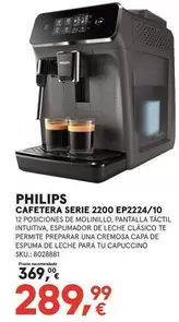 Philips - Cafetera Serie 2200 EP2224/ 10