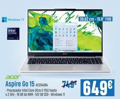 Acer - Aspire Go 15