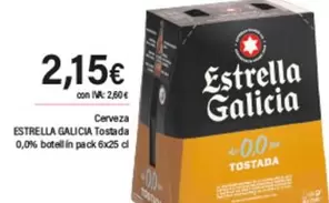 Estrella Galicia - Cerveza Tostada 0,0%