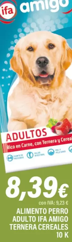 Ifa Amigo - Alimento Perro Adulto Ternera Cereales
