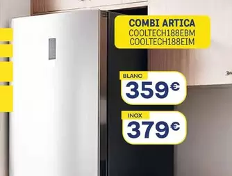 Artica - Combi Blanc COOLTECH188EBM/Inox COOLTECH188EIM