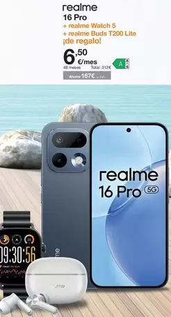 Realme - 16 Pro + Watch 5 + Buds T200