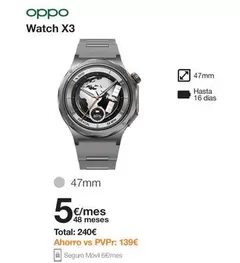 OPPO - Watch X3
