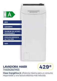 Haier - Lavadora Thasn28ctmss