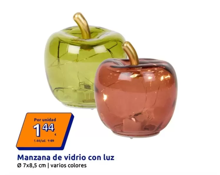 Manzana De Vidrio Con Luz
