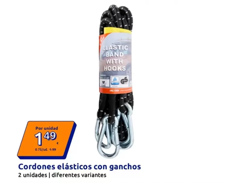 Cordones Elásticos Con Ganchos
