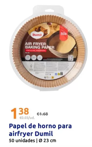 Dumil - Papel De Horno Para Airfryer