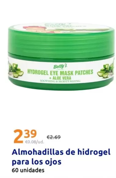 Betty'S - Almohadillas De Hidrogel Para Los Ojos