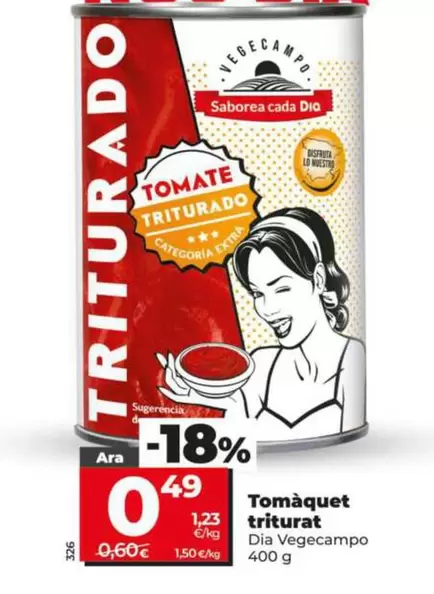 Dia Vegecampo - Tomate Triturado