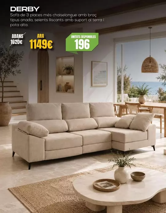 Derby Sofá Chaiselongue