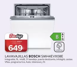 Bosch - Lavavajillas Smh4evx08e