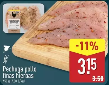Pechuga Pollo Finas Hierbas