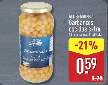 All Seasons - Garbanzos Cocidos Extra