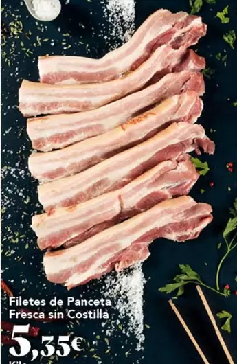 Filetes De Panceta Fresca Sin Costilla