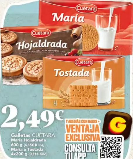 Cuétara - Galletas Maria Hojaldrada