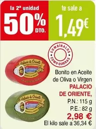 Palacio de Oriente - Bonito En Aceite De Oliva O Virgen