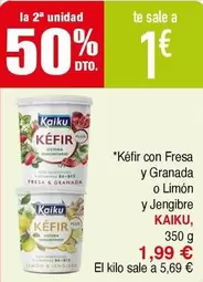 Kaiku - Kefir Con Fresa Y Granada O Limón Y Jengibre